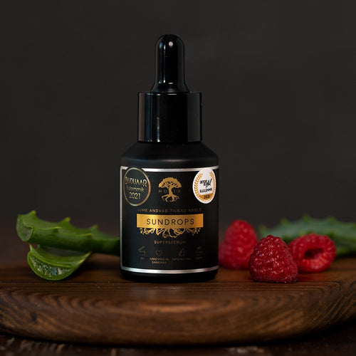 HOIA Sundrops 30 ml on a wooden surface