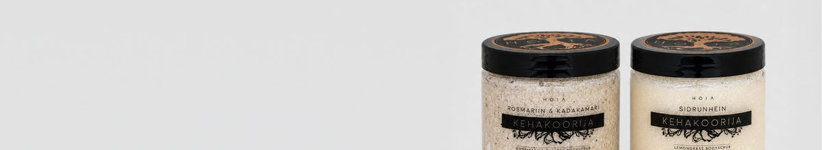 Two Body Care Products on a light gray background