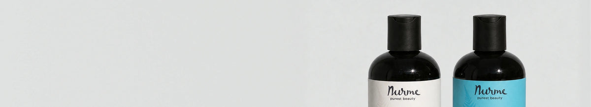 Two Hair Care Products on a light gray background